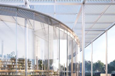 BIM Architecture: Cloud Curtain Bookstore Blurring the Lines Between Interior and Exterior-BIM WORLD
