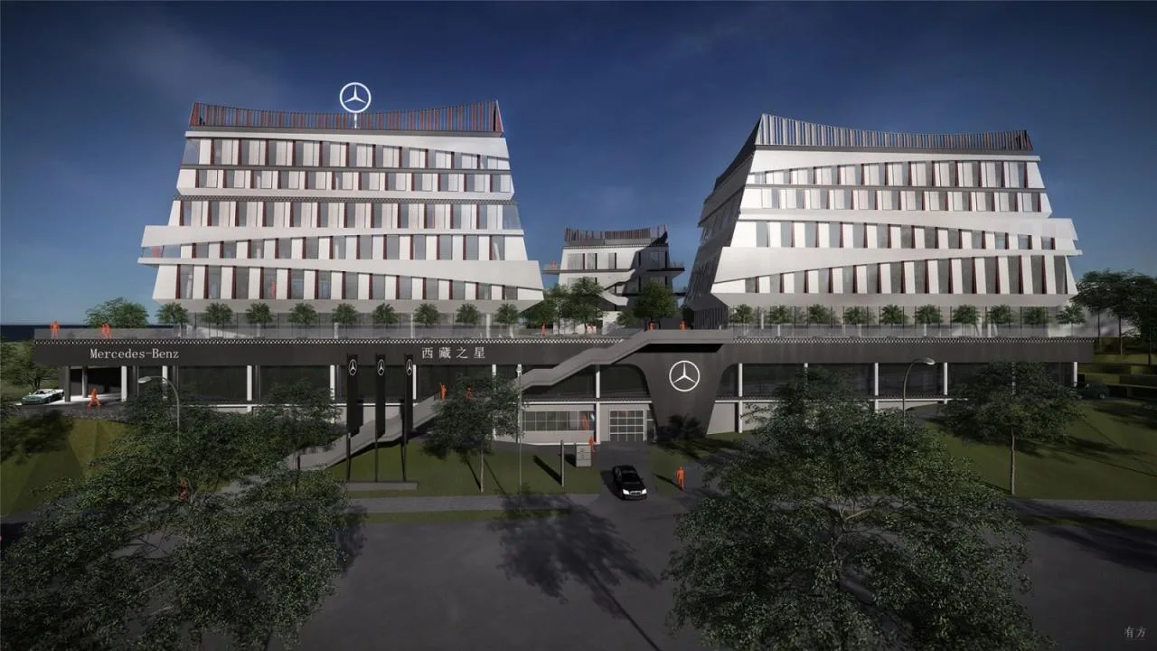 Lhasa Mercedes Benz Global Service Center Rendering