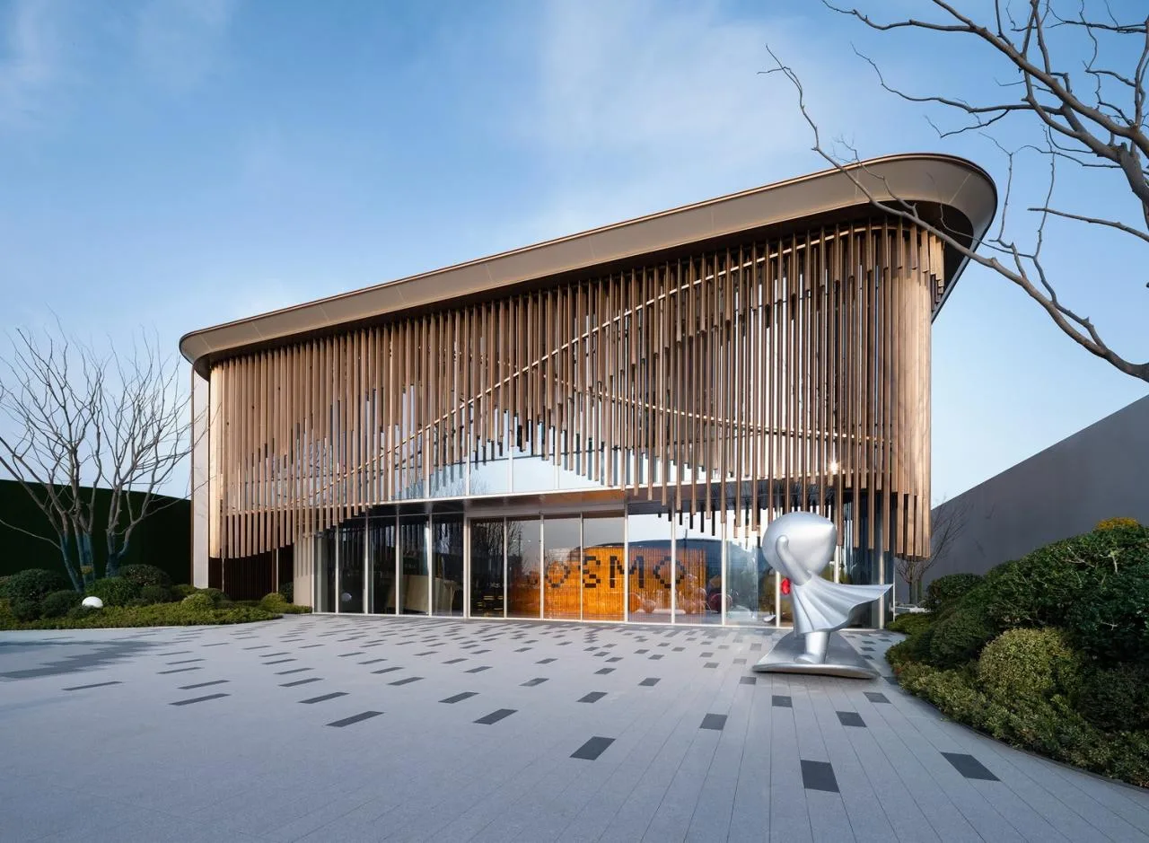 BIM architecture | The artistic encounter of flowing charm is like a golden land in the east; Exhibition Center/Chengzhi Design