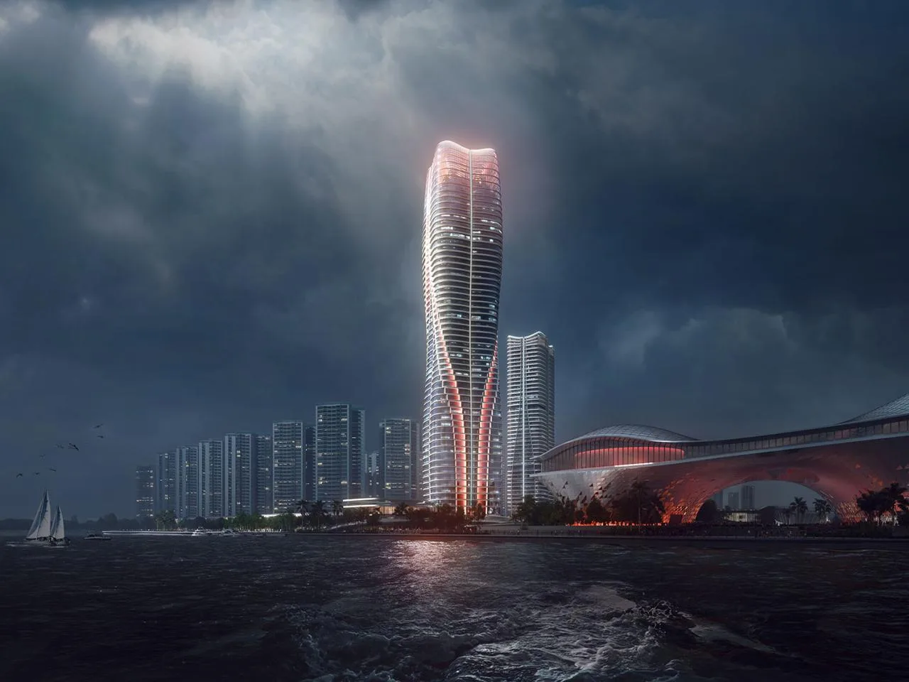 BIM Architecture | South China Seaside High rise Design Competition Proposal/10 Design