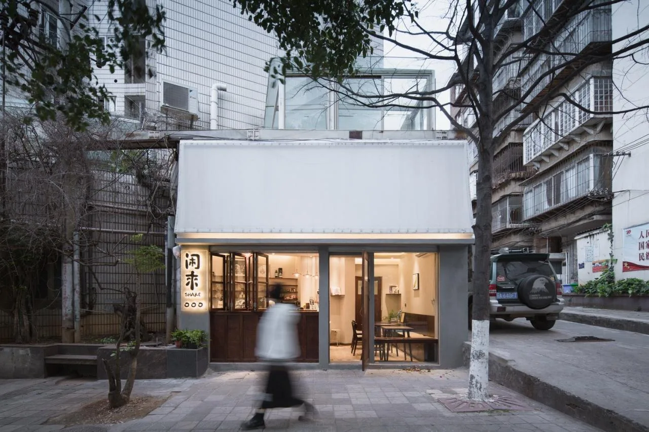 BIM architecture | Leave a light in the corners of the city for leisure coffee/vegetarian architecture