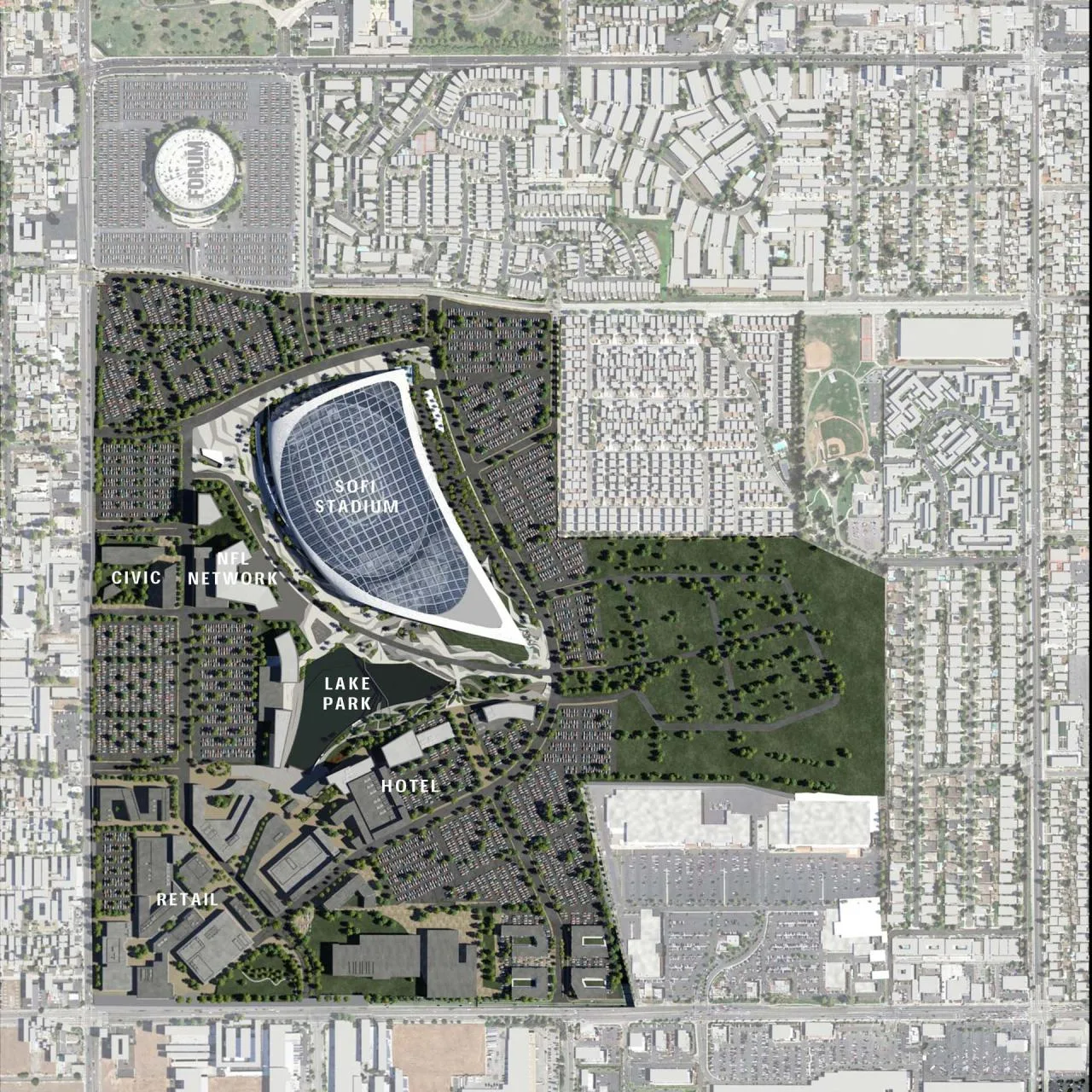 BIM Architecture | Sophie Stadium in Los Angeles/HKS