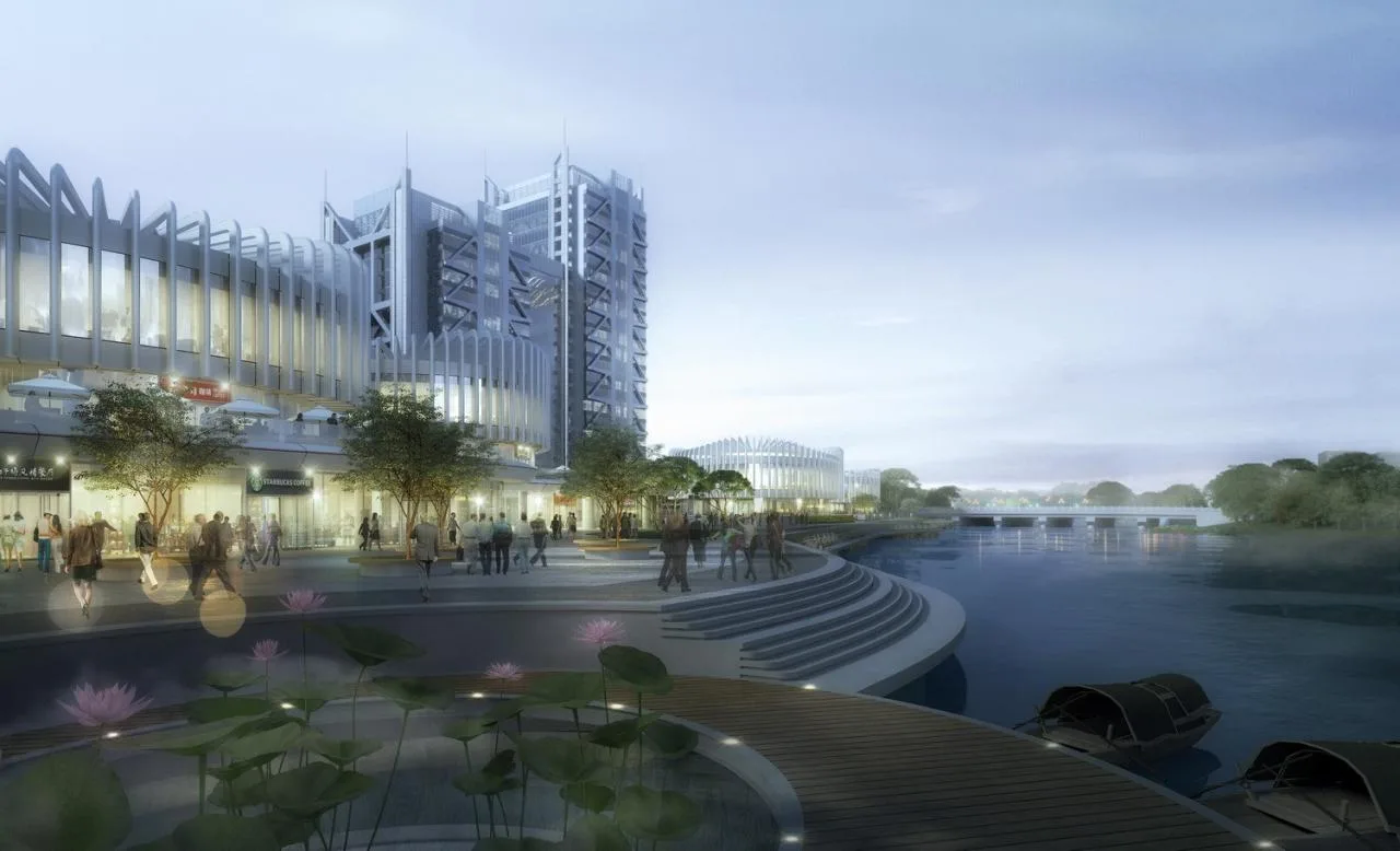 BIM Architecture | Orchid Pavilion: Riverside Commercial Street in the 'Urban Valley'/UUA