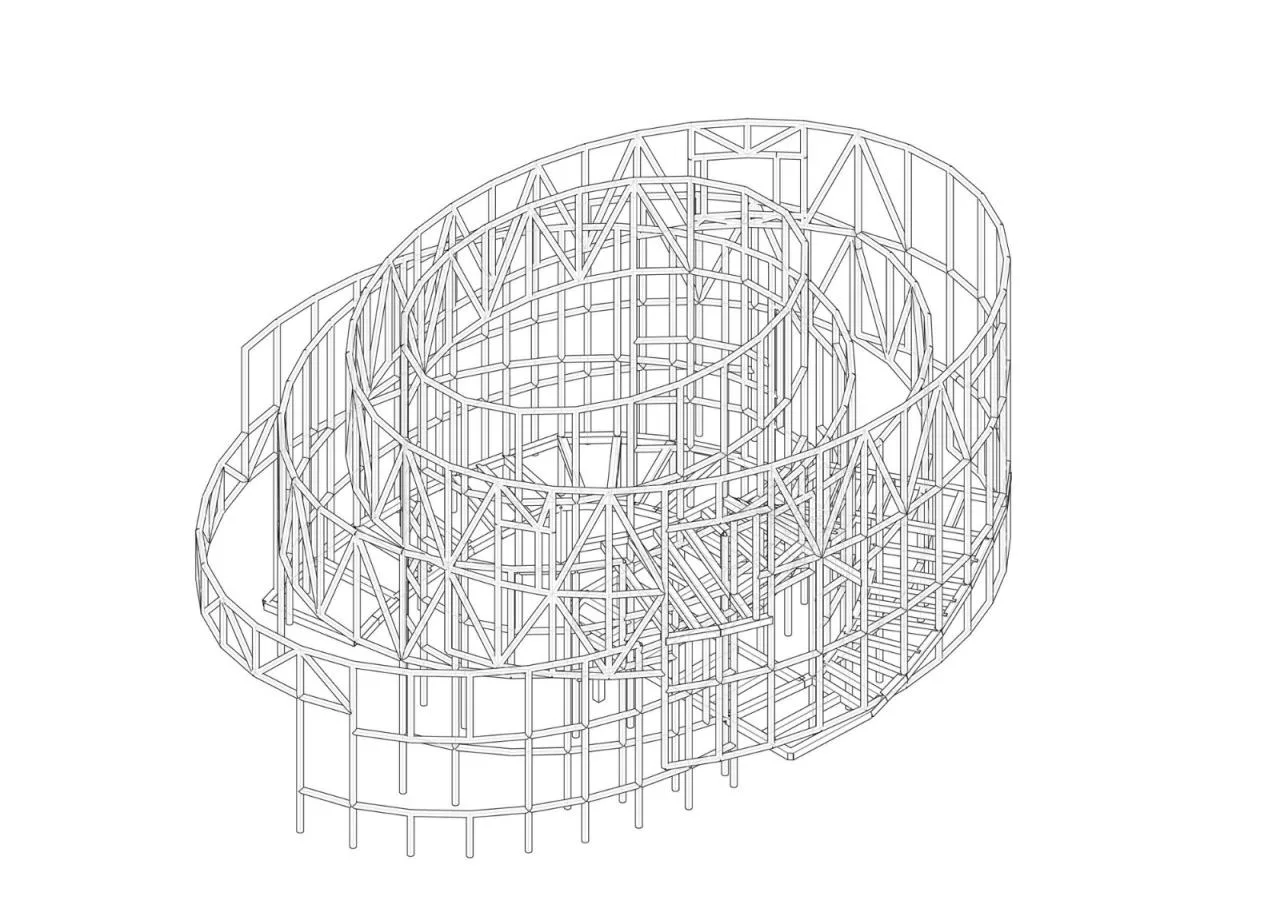 BIM Architecture | 'Borrowing Mountain Shadows', Architecture between Tangqi Loquat Museum/Fields
