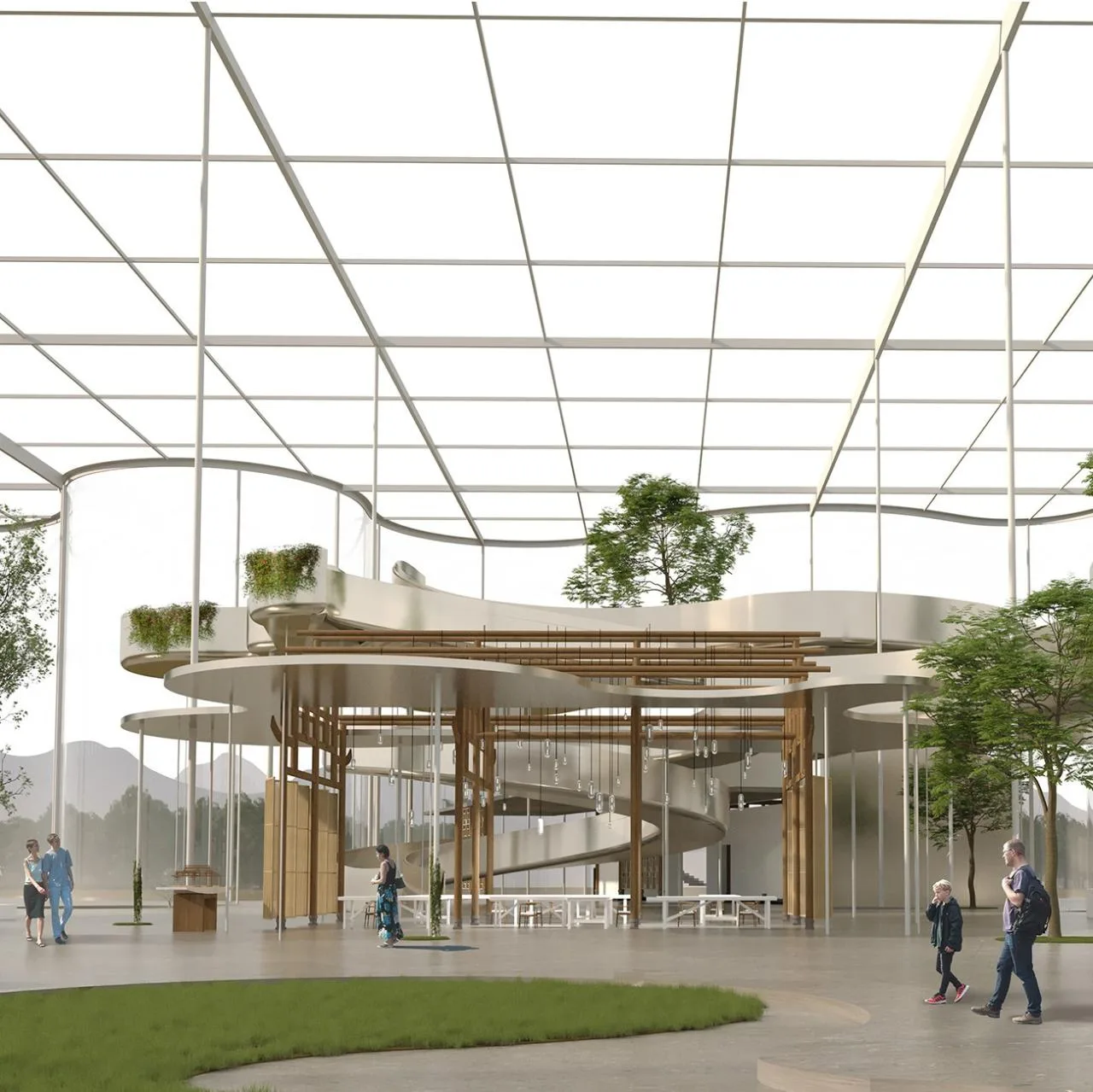 BIM Architecture | Wuchuan Fuyuan - Design Scheme for Wuchuan County Cultural Center in Zunyi City/Non professional Architecture