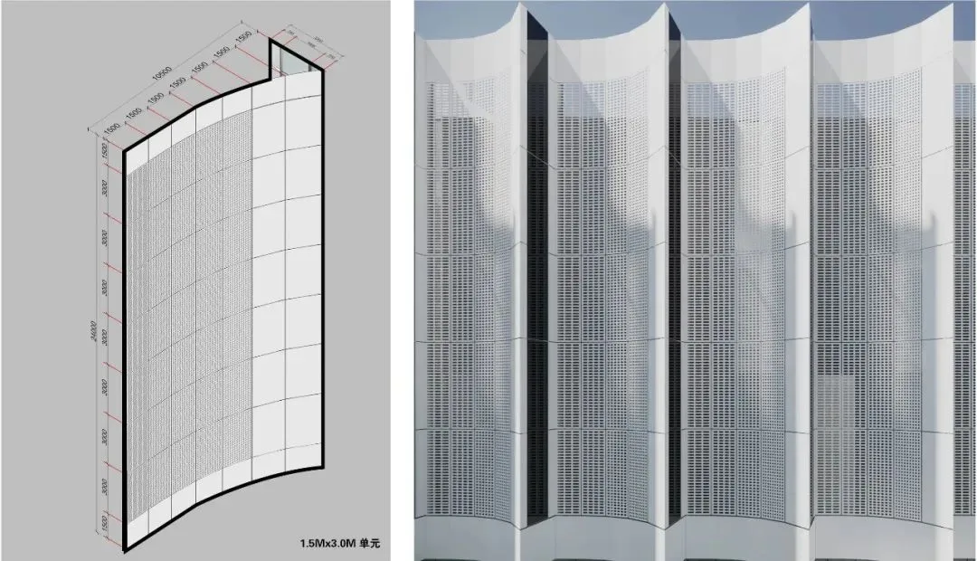 Unit modules on facade