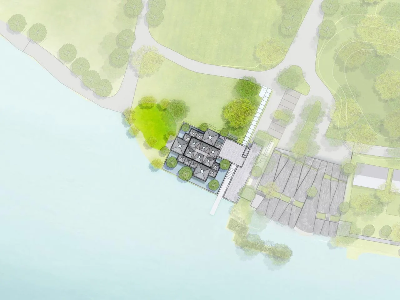 BIM Architecture | Shuishan Forest Restaurant: Scenery by the Water/Goa Works