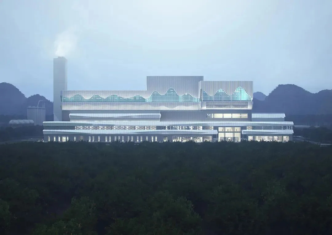 BIM Architecture | Nanning Shuangding Circular Economy Industrial Park Domestic Waste Incineration Power Plant/UUA
