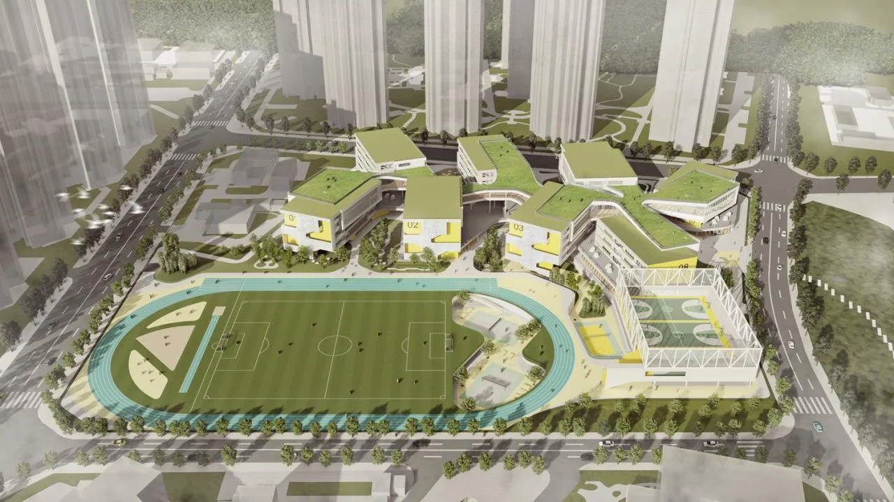 BIM Architecture | Tianfu New Area Ocean Road Middle School/MAT Super Architecture Firm