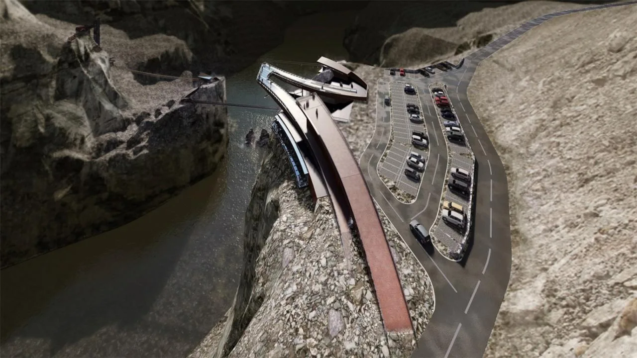 Nujiang Observation Deck Rendering