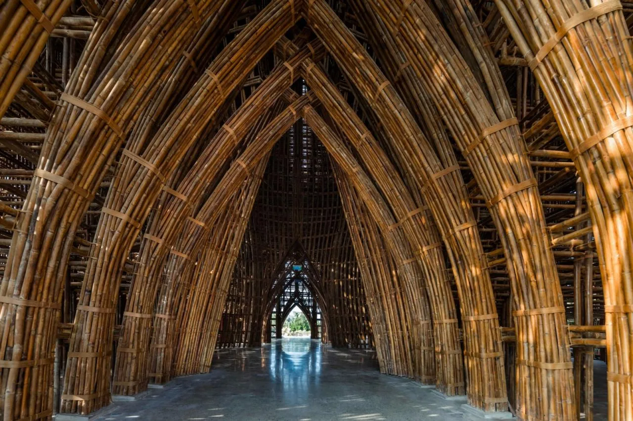 BIM Architecture | 42000 bamboo poles, Welcome Center of Fuguo Island World/Wu Zhongyi Architectural Firm