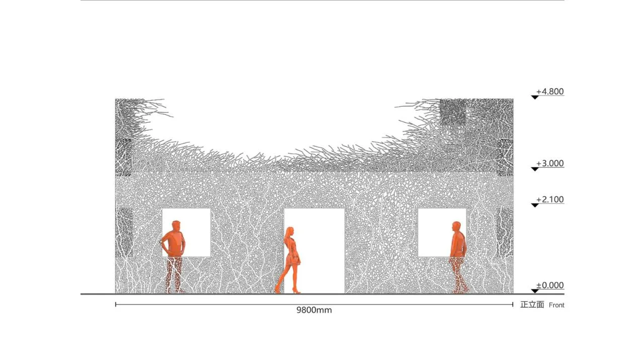 BIM Architecture | "The Disappearing House" by Hu Quanchun