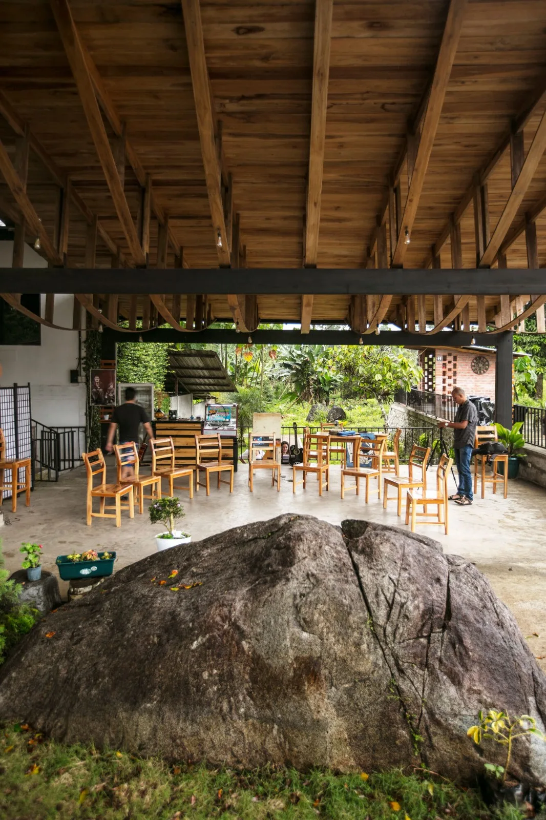 BIM Architecture | Under the Banyan Tree at the Village Entrance, Ficus Alto/Natura Futura Arquitectura Community Public Space