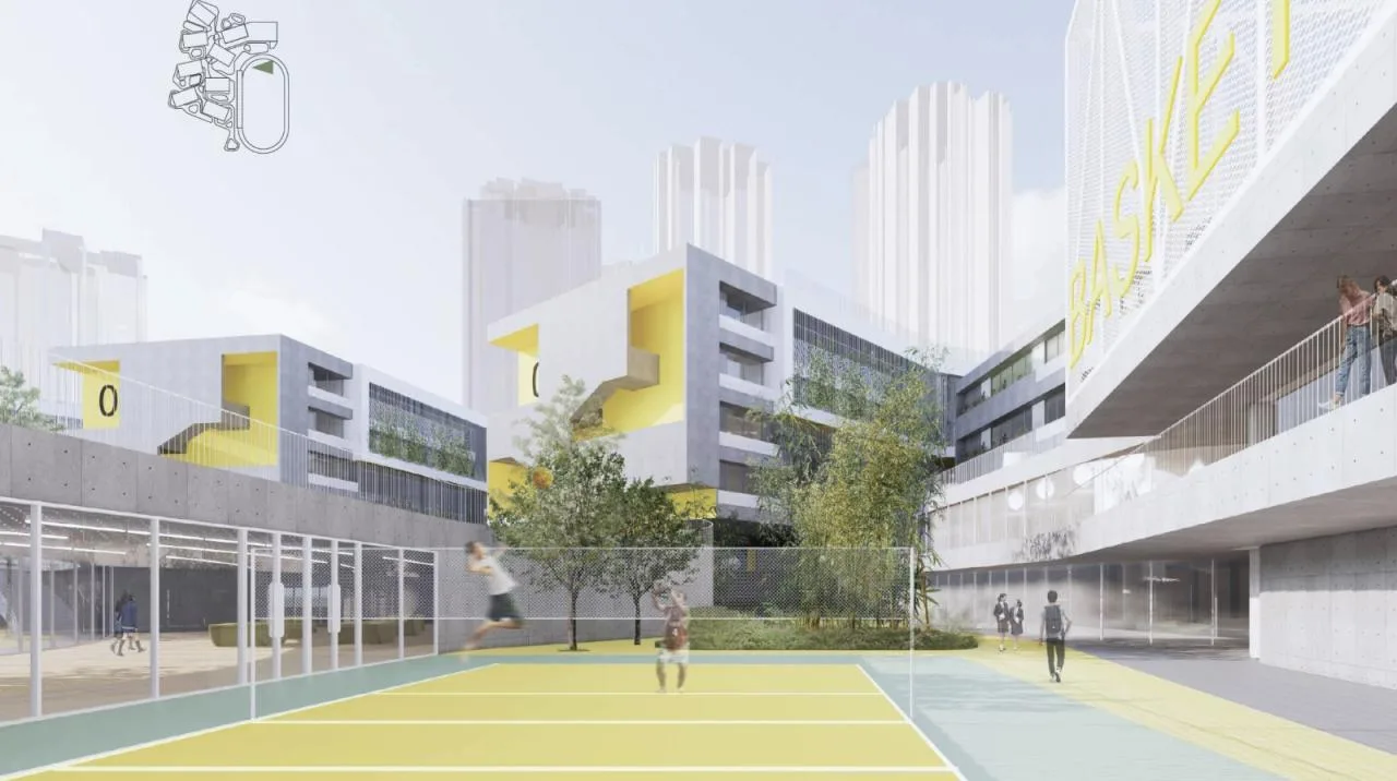 BIM Architecture | Tianfu New Area Ocean Road Middle School/MAT Super Architecture Firm