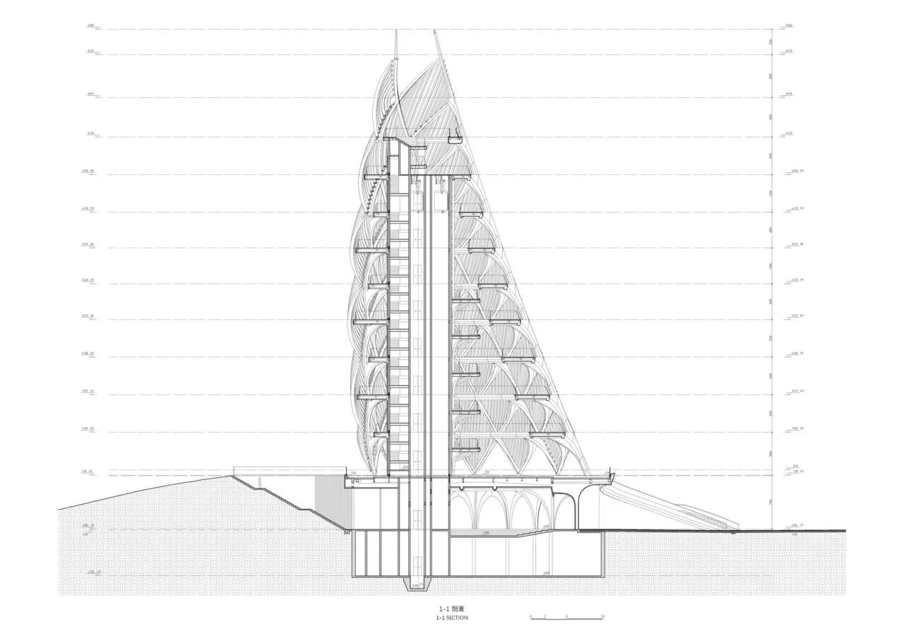 BIM Architecture | Chengdu Panda Base Panda Tower, Mechanical 'Bamboo Shoots'/UDG. Studio Zero