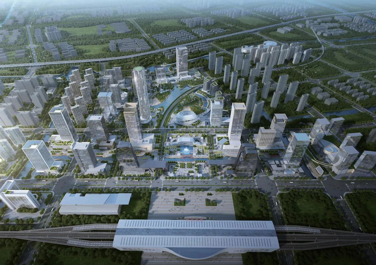 BIM Architecture | GEN Solution | One Bridge, Two Views Across: Twin Towers of Suzhou High Speed Rail New City