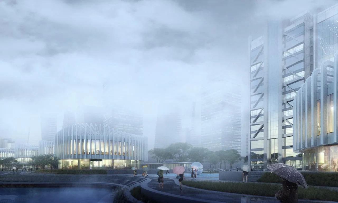 BIM Architecture | Orchid Pavilion: Riverside Commercial Street in the 'Urban Valley'/UUA