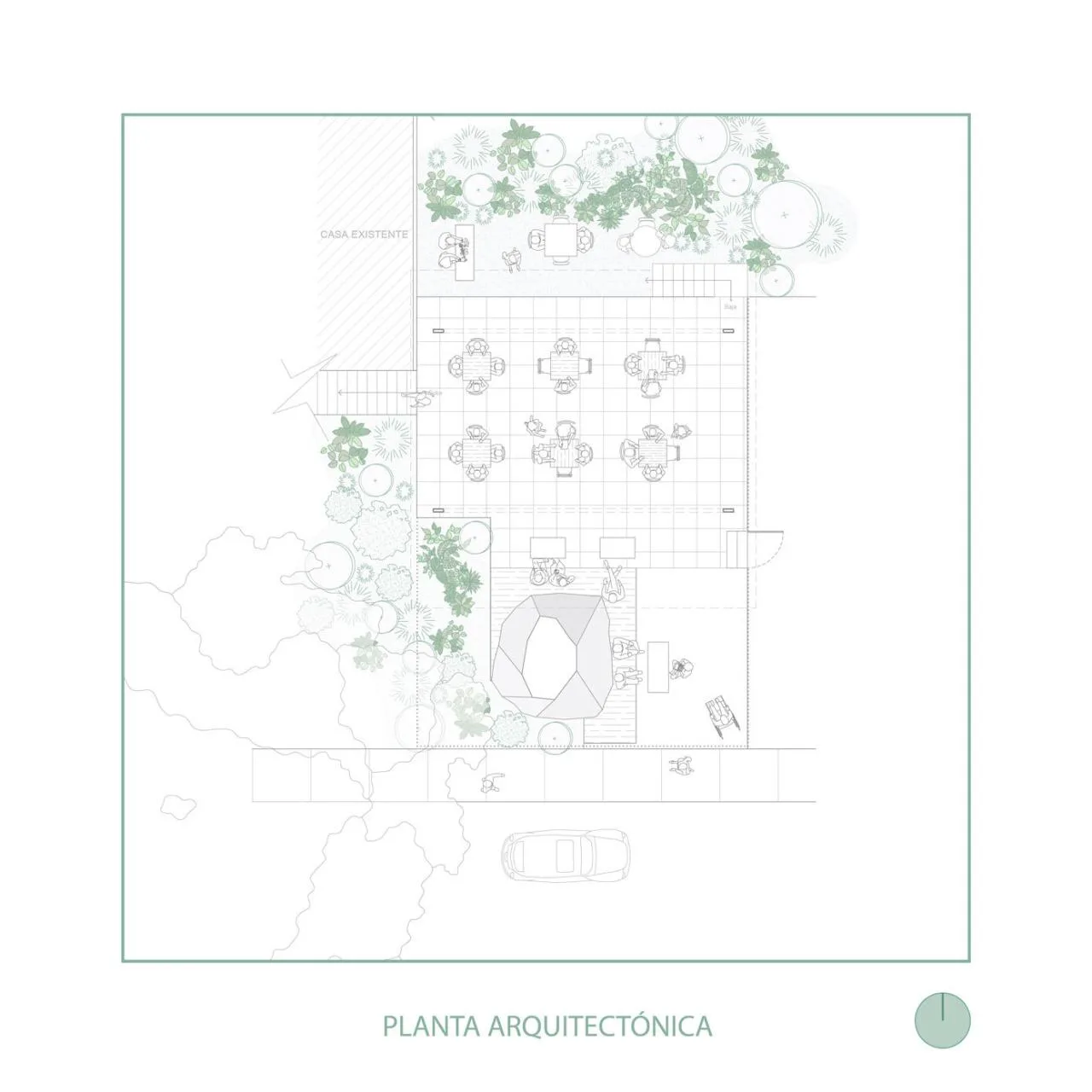 BIM Architecture | Under the Banyan Tree at the Village Entrance, Ficus Alto/Natura Futura Arquitectura Community Public Space