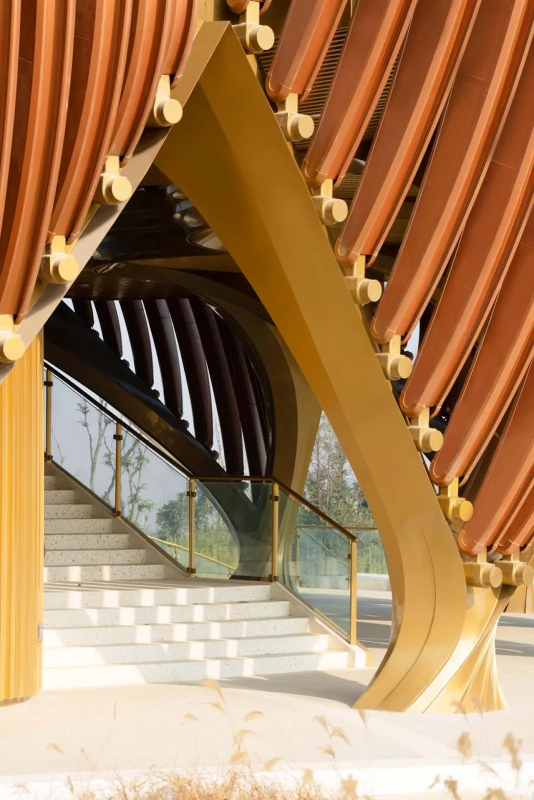 BIM Architecture | Chengdu Panda Base Panda Tower, Mechanical 'Bamboo Shoots'/UDG. Studio Zero