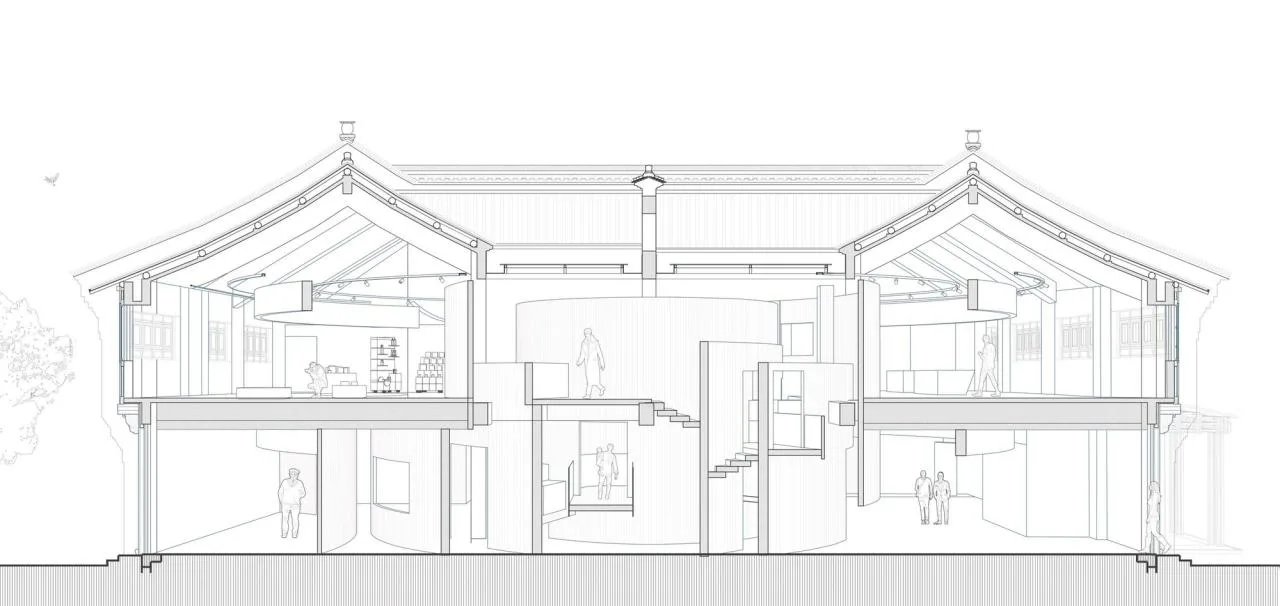 BIM Architecture | 'Borrowing Mountain Shadows', Architecture between Tangqi Loquat Museum/Fields