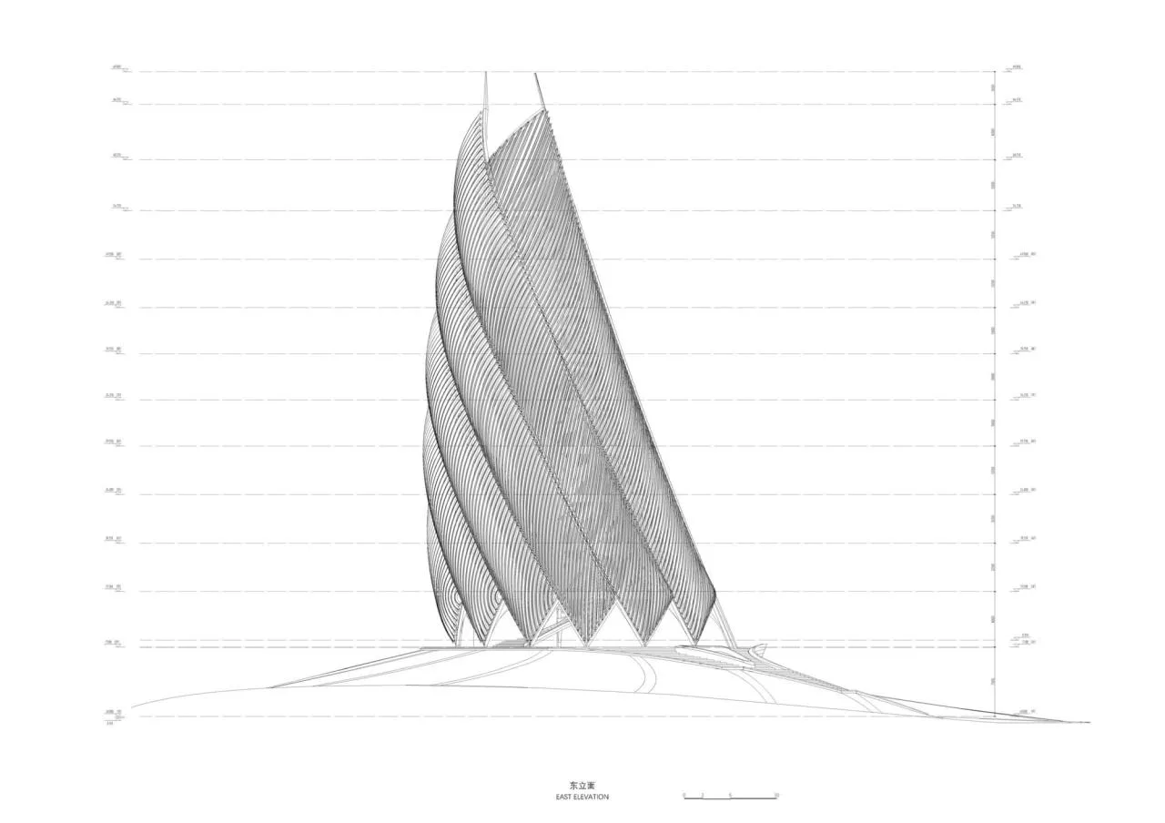 BIM Architecture | Chengdu Panda Base Panda Tower, Mechanical 'Bamboo Shoots'/UDG. Studio Zero