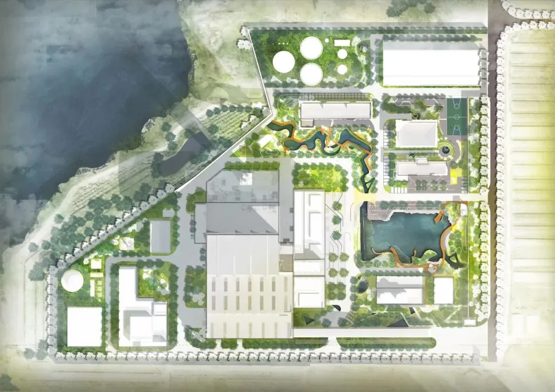 Overall landscape plan of the park