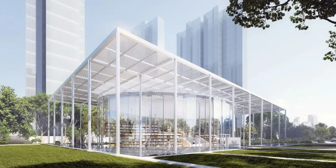 BIM Architecture | Cloud Curtain Bookstore: Ultimate Transparency Without Boundaries between Interior and Exterior/UUA