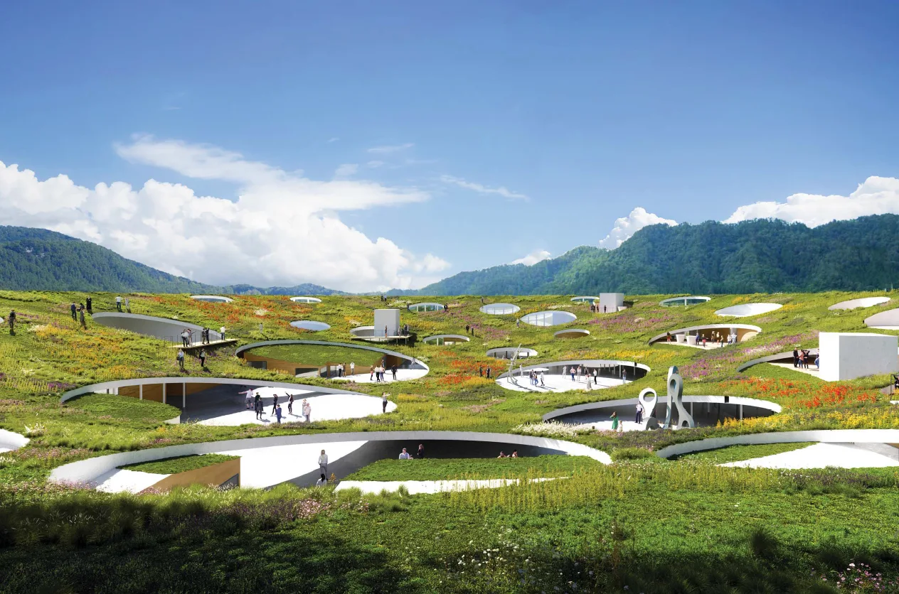 BIM Architecture | Design Proposal for the East Center of Hida Furukawa Station in Japan/Takuma Fujimoto Architectural Firm