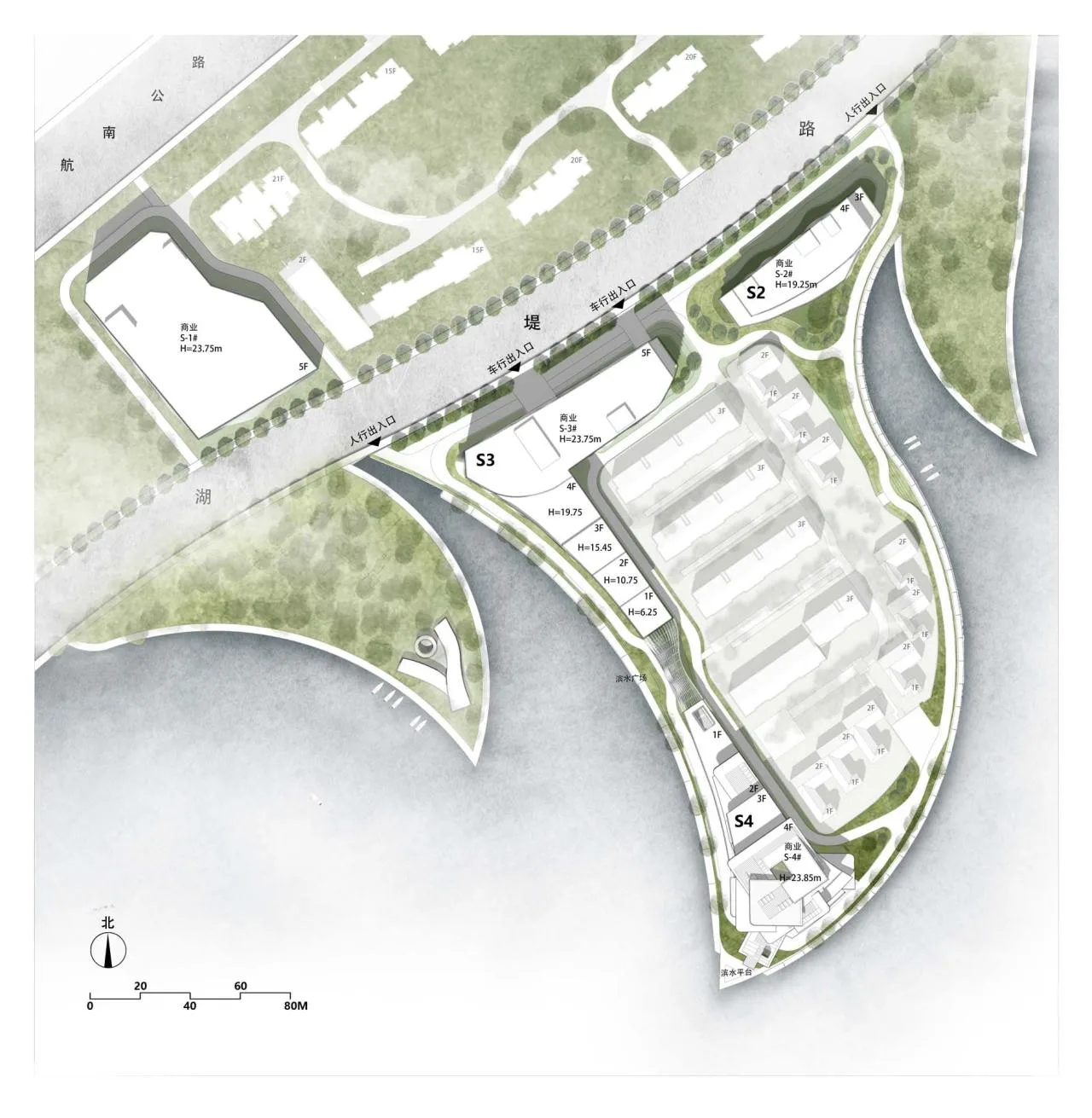 BIM Architecture | Roaming White Slices, Shanghai Fish/Tongji Original Design Studio