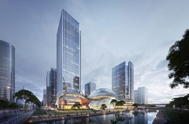 BIM Architecture by GEN Solution: Twin Towers with Two Perspectives at Suzhou High-Speed Rail New City-BIM WORLD