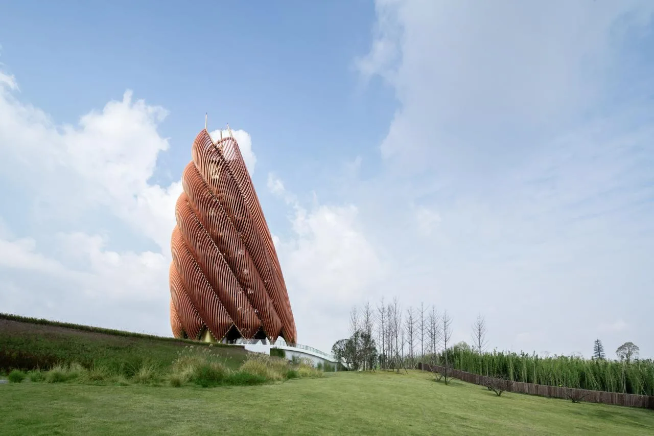 BIM Architecture | Chengdu Panda Base Panda Tower, Mechanical 'Bamboo Shoots'/UDG. Studio Zero