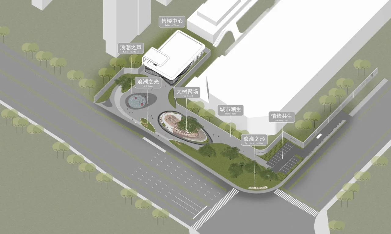 BIM architecture | The artistic encounter of flowing charm is like a golden land in the east; Exhibition Center/Chengzhi Design