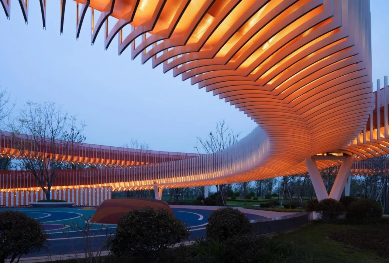 BIM Architecture | Landscape Corridor/Surrounding Buildings of Dong'an Lake Venue for Chengdu Universiade