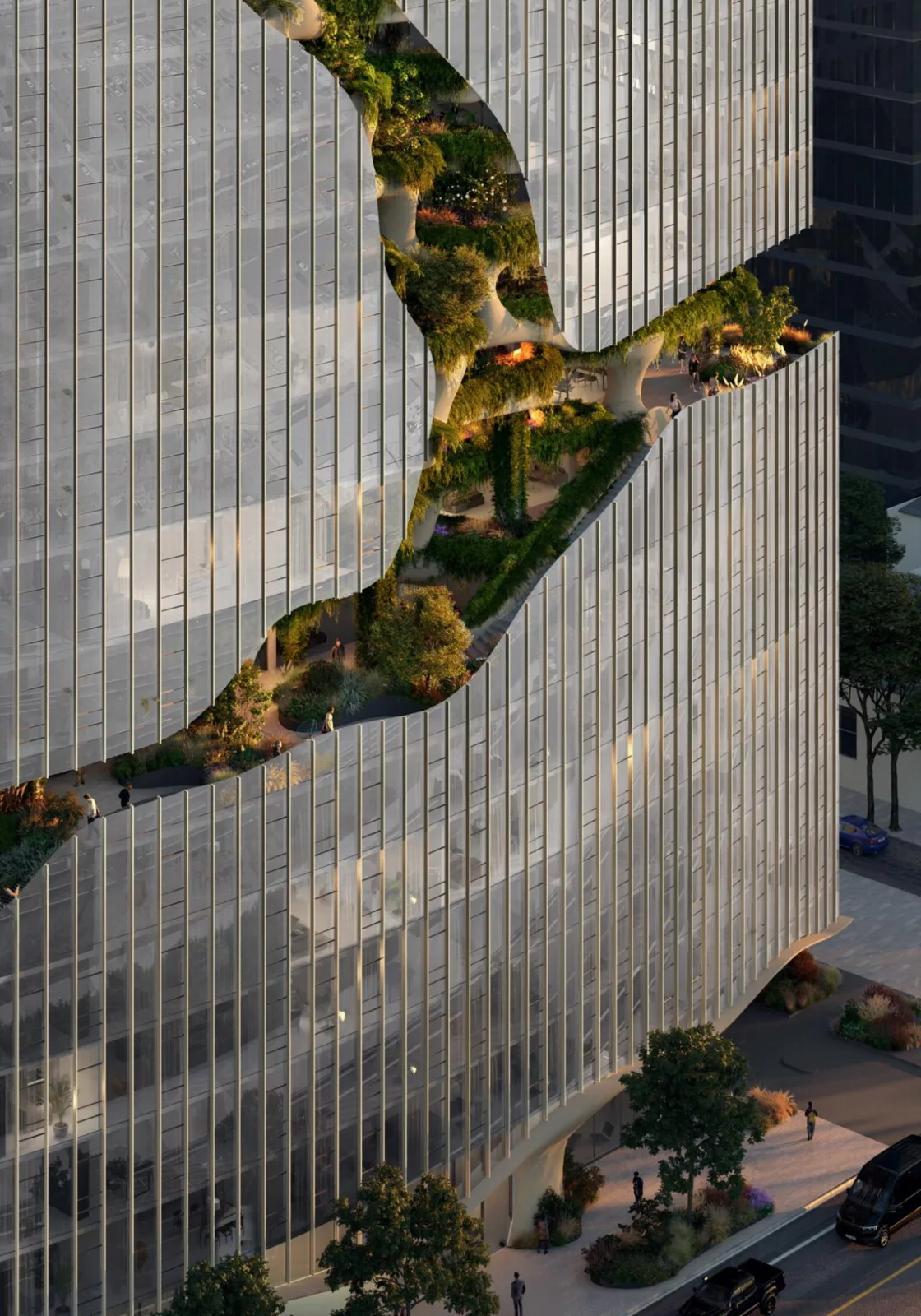 BIM architecture | MAD's fourth project in the United States, 'Vertical Canyon,' begins construction