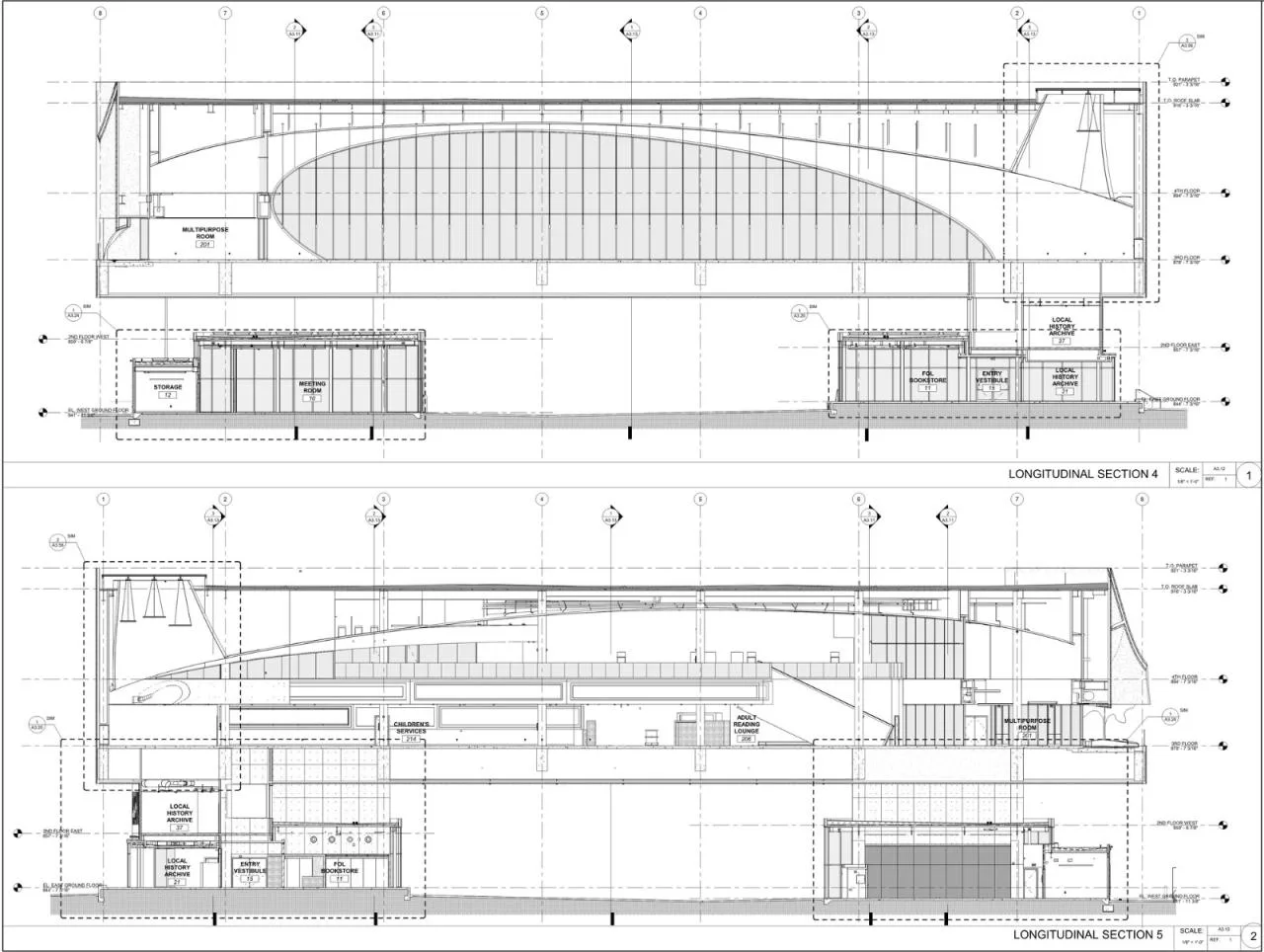 BIM Architecture | Riverside Municipal Library/Johnson Favaro