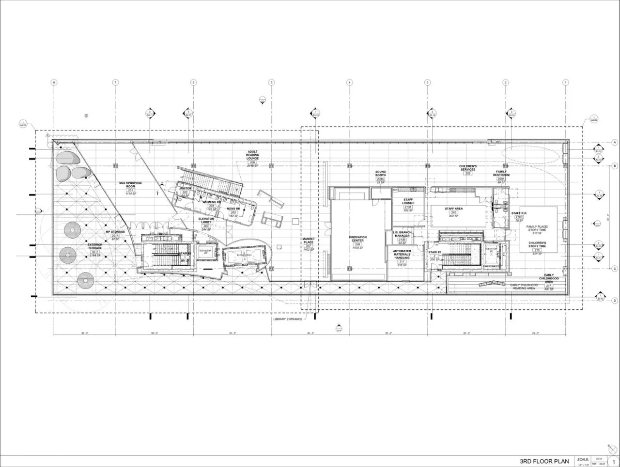 BIM Architecture | Riverside Municipal Library/Johnson Favaro