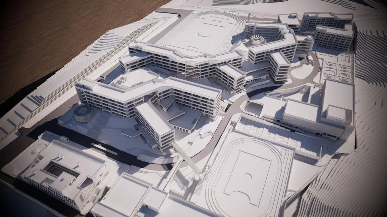 BIM Architecture | Jishou Zhongchi Xiangjun Lide School (Phase I)/Xiangwai Construction Studio