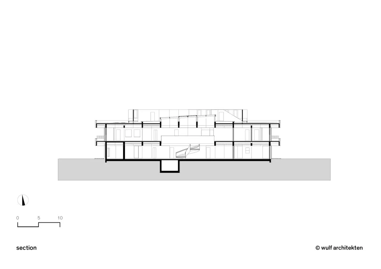 BIM Architecture | Rotating 45 Degrees, Campus Cafeteria and Media Center/wulf Architekten