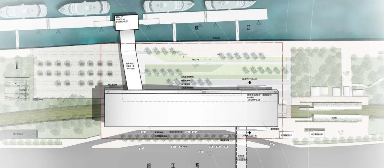 BIM Architecture | Pazhou Hong Kong Macau Passenger Transport Port/XAA Architecture Firm