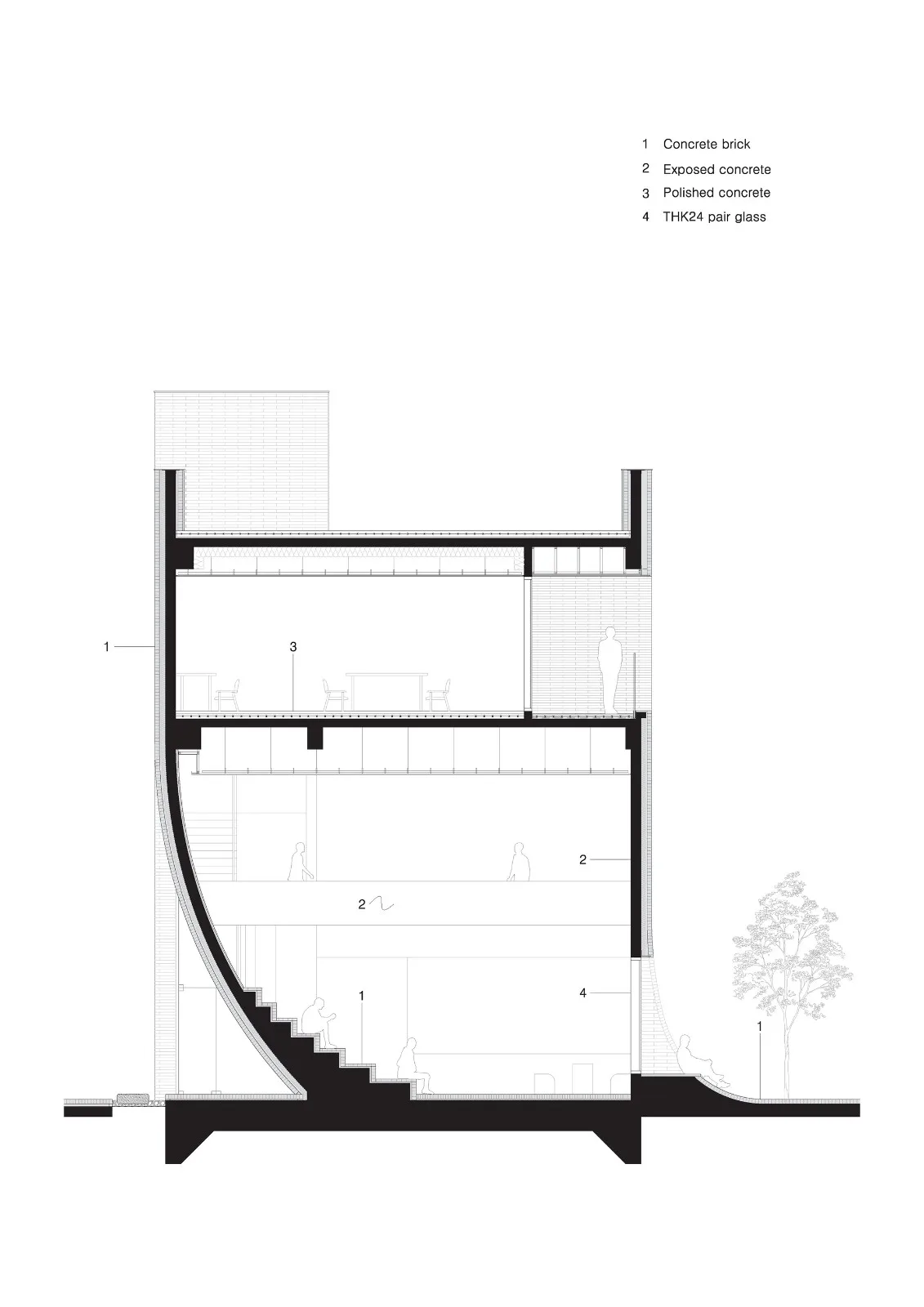 BIM Architecture | Flow Wall, Terry Cafe/NAMELESS Architecture