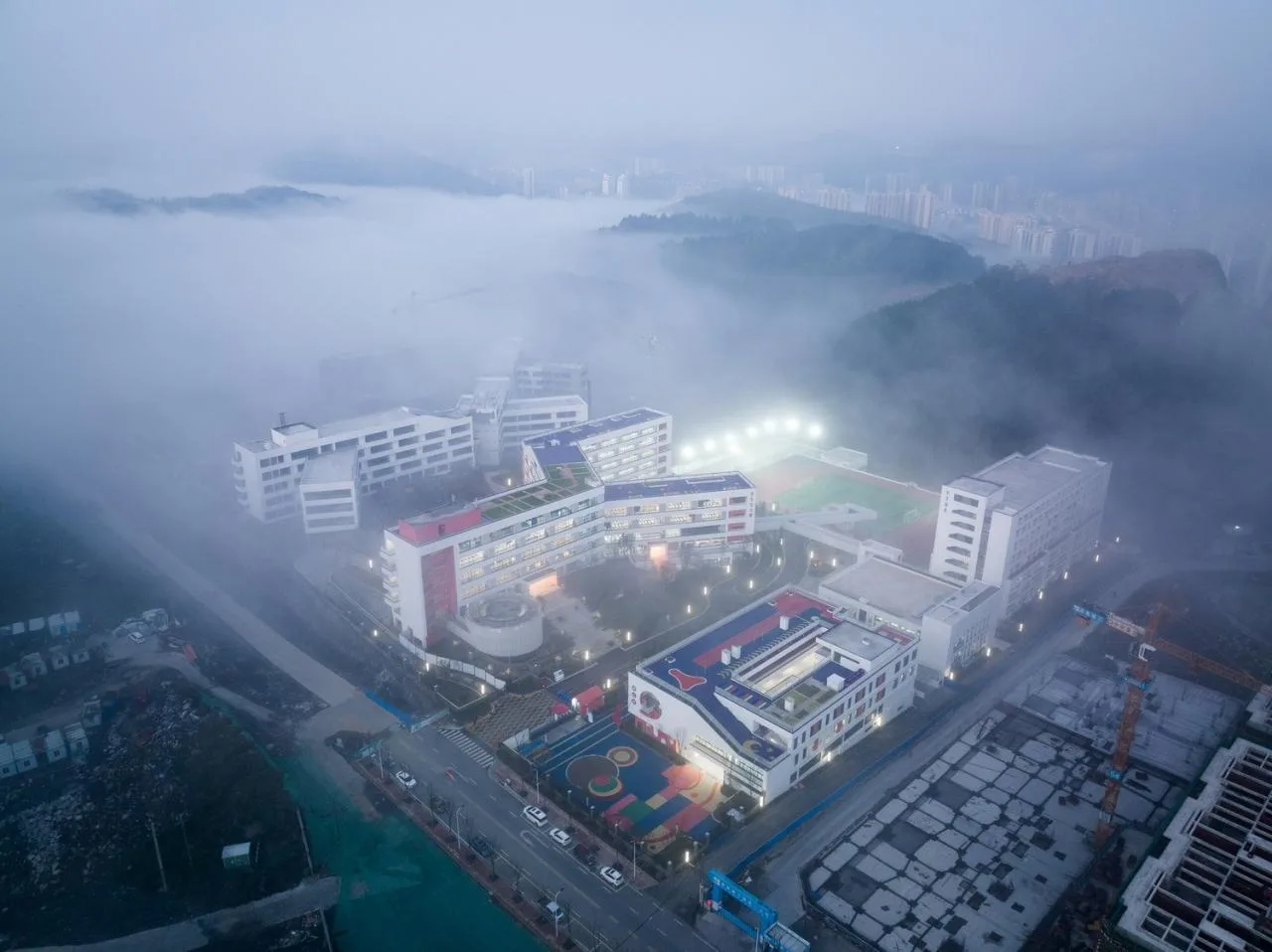 BIM Architecture | Jishou Zhongchi Xiangjun Lide School (Phase I)/Xiangwai Construction Studio