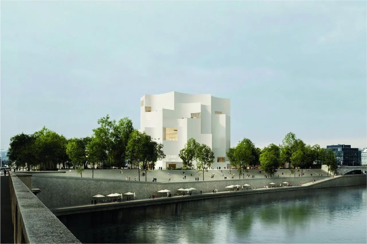 BIM Architecture | Walking from the Square to the Roof - Vltava Philharmonic Hall in Prague/BIG