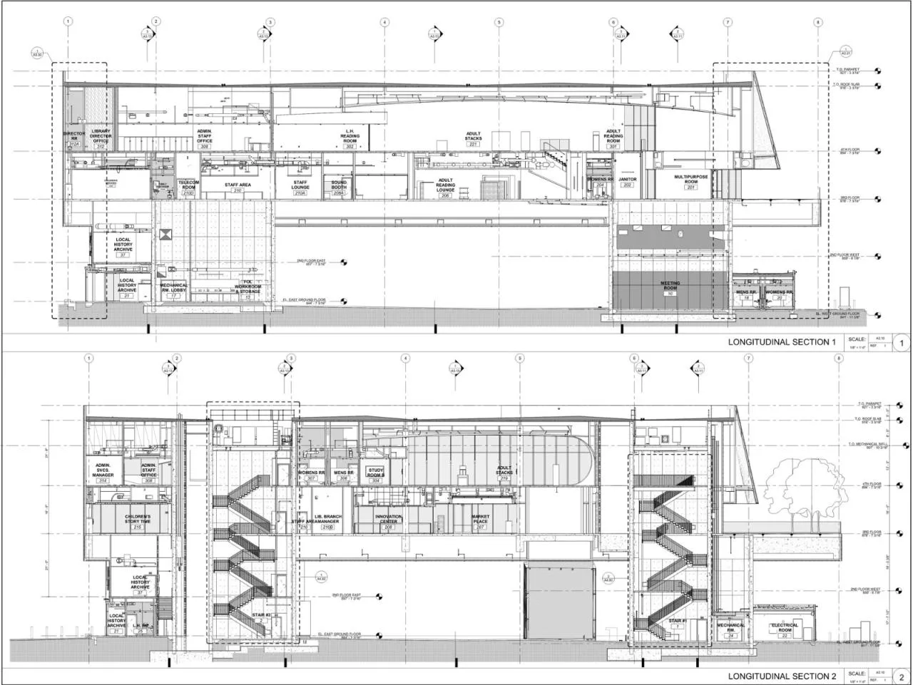 BIM Architecture | Riverside Municipal Library/Johnson Favaro