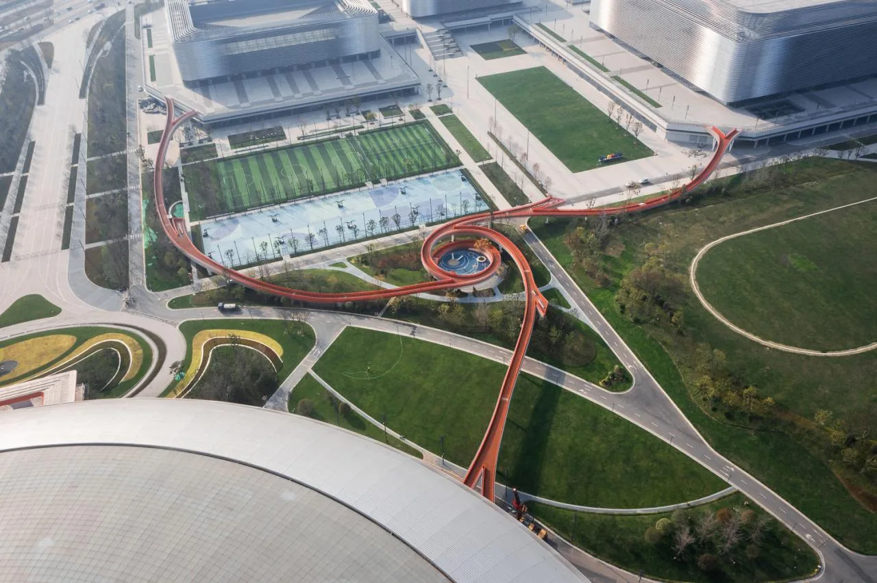 BIM Architecture | Landscape Corridor/Surrounding Buildings of Dong'an Lake Venue for Chengdu Universiade