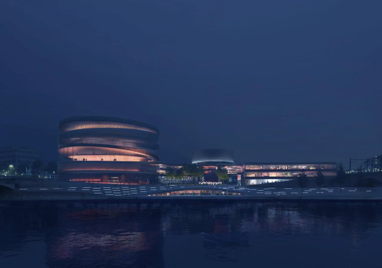 BIM Architecture | Walking from the Square to the Roof - Vltava Philharmonic Hall in Prague/BIG