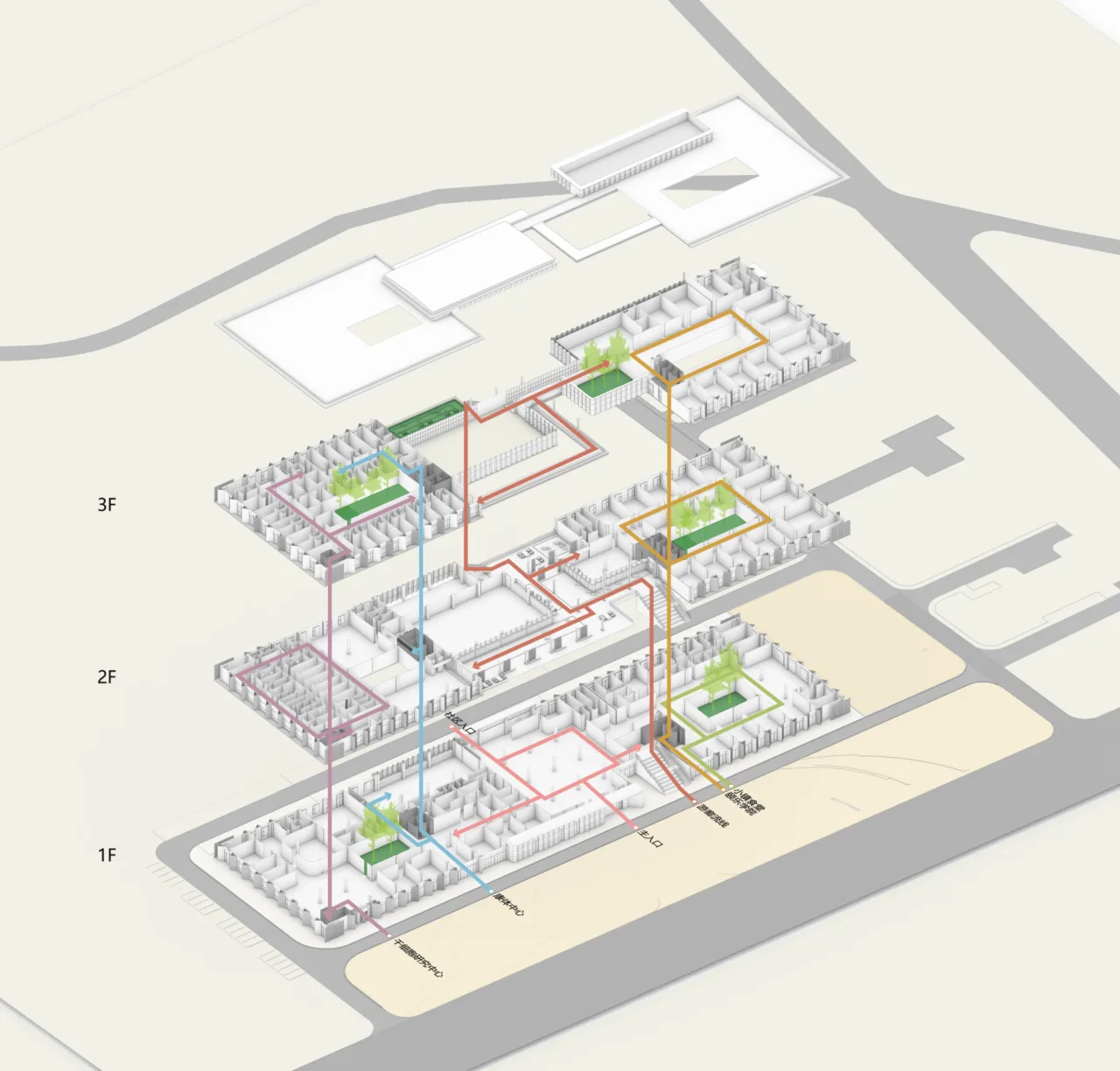BIM Architecture | Renovation of Abandoned Factory Buildings for Health and Wellness Facilities/Qicheng Design