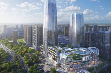 BIM Architecture: Xi'an Nanfei Hongle Hui Center – An Urban Ecological Commercial Complex by Aedas-BIM WORLD