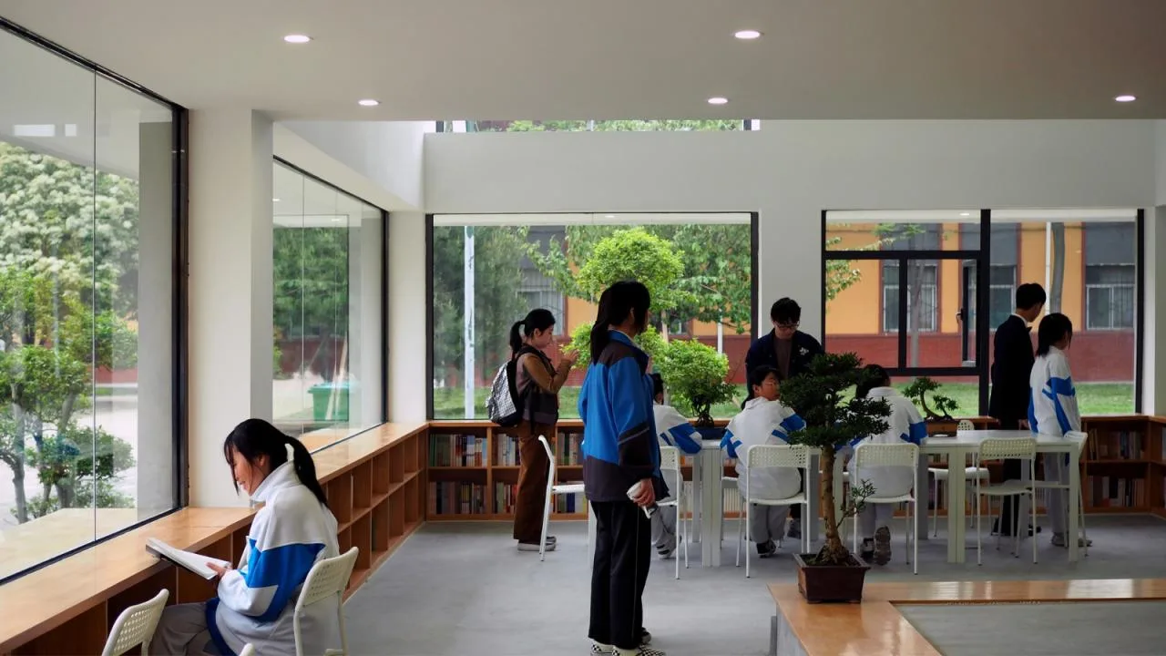 BIM Architecture | Xi'an High tech Sixth Senior High School Library/Yuan Architecture · School of Architecture, Xi'an University of Architecture and Technology