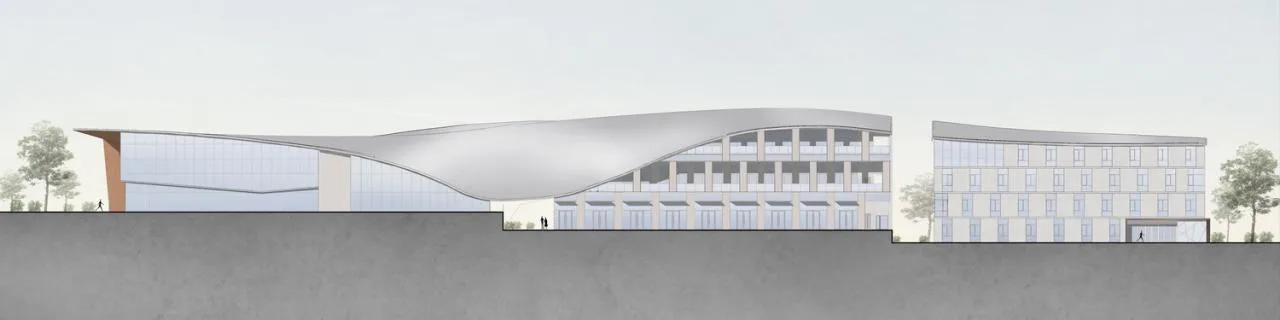 BIM architecture | The imagination of ribbons lingering in the mountains and forests - Kunming Overseas Chinese Town; Dianzhong Lehuocheng Community Center/Chengzhi Design