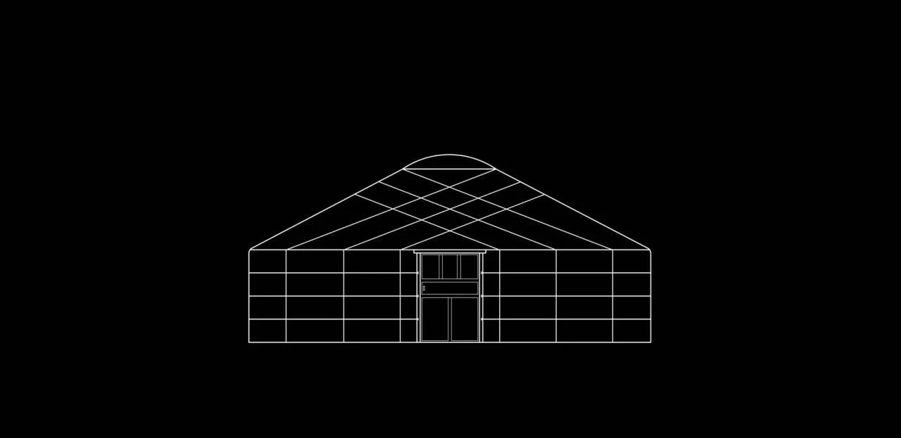BIM Architecture | Geometric Mongolian yurt/Geer Studio